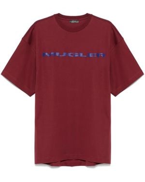 Mugler ロゴ Tシャツ - レッド