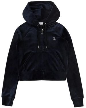 Juicy Couture Sudadera De Velour Con Capucha - Azul