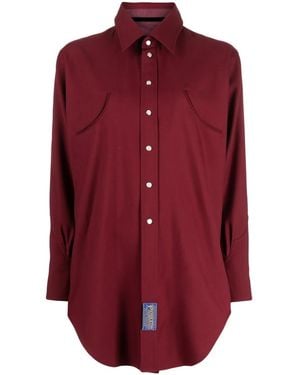 Maison Margiela Pendleton Reversible Wool Shirt - Red