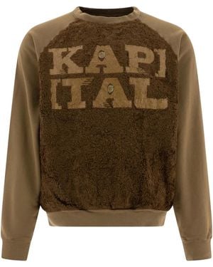Kapital Sweater Verfraaid Met Imitatiebont - Groen