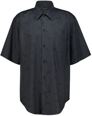 Balenciaga Hemd aus Baumwolle - Schwarz