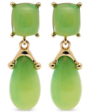 Kenneth Jay Lane Boucles D'Oreilles Pendantes À Clips - Green