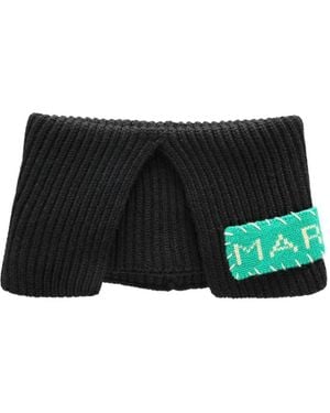Marni Ribbed Scarf - Black