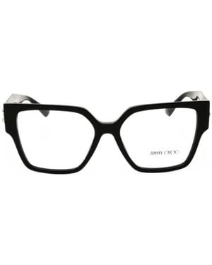 Jimmy Choo Geometric-Frame Glasses - Black