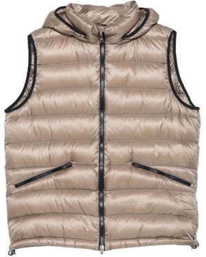 Herno Gilet Imbottito Con Cappuccio - Neutro