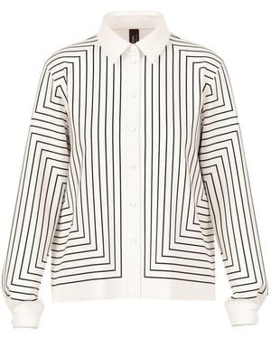 Marc Cain Geometric-Print Shirt - White