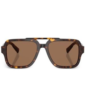 Dolce & Gabbana Square-Frame Sunglasses - Brown