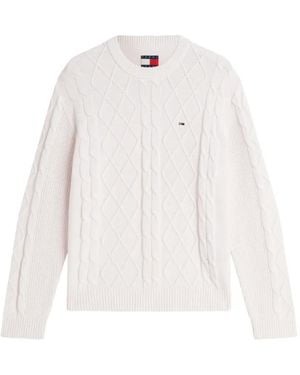 Tommy Hilfiger Jersey Con Parche Del Logo - Blanco