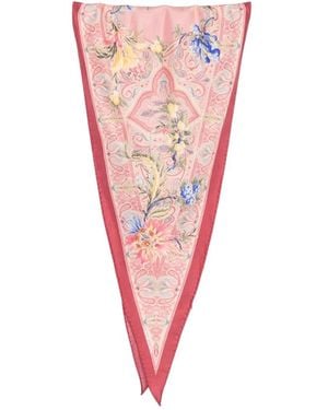 Etro Paisley-Print Scarf - Pink