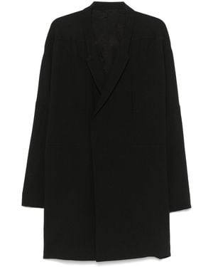 Rick Owens Manteau Arrowhead Jmf - Noir