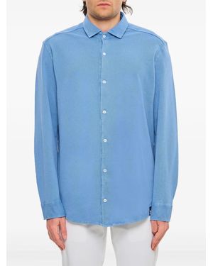 Drumohr Long-Sleeve Shirt - Blue