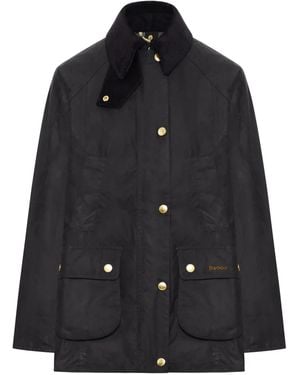 Barbour Beadnell コーデュロイカラーコート - ブラック