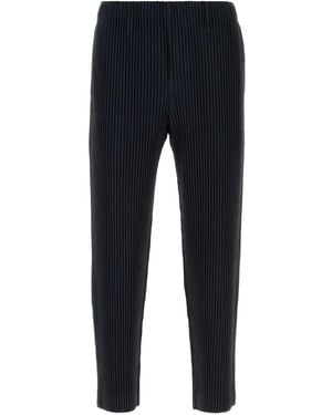Homme Plissé Issey Miyake Pleated Trousers - Blue