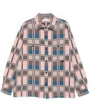 Gramicci Camisa con motivo geométrico - Rosa