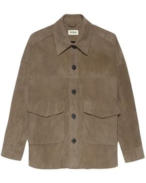 Arma Kaylee Suede Jacket - Brown