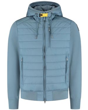 Parajumpers Ivor Quilted Hooded Jacket - Blue