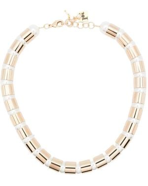 Rosantica Two-Toned Bar Necklace - Natural