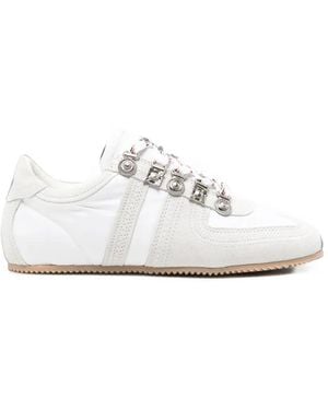 Toga Embellished Paneled Sneakers - White