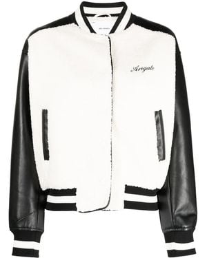 Axel Arigato Saul Faux-Shearling Bomber Jacket - Black