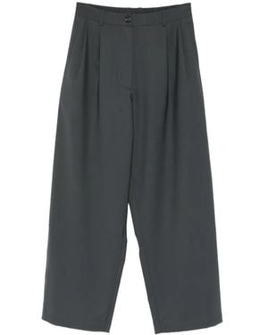 Cordera Pleated Pants - Gray