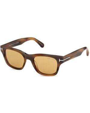 Tom Ford Caleb-02 Square-Frame Sunglasses - Metallic