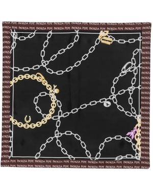 Patrizia Pepe Pepe Chain Scarf - Black
