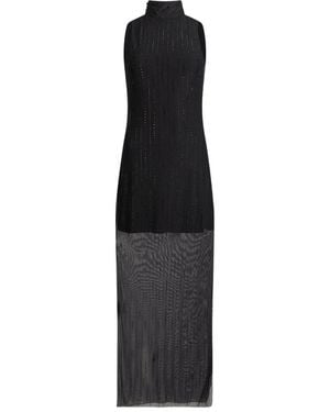 Liu Jo Embellished Halterneck Maxi Party Dress - Black