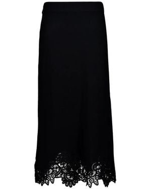 Zimmermann Luna Midi Skirt - Black