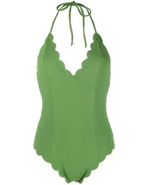 Marysia Swim Broadway Scalloped One-Piece - Green