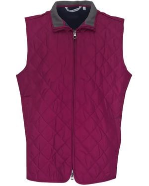Peter Millar Essex Quilted Gilet - Purple