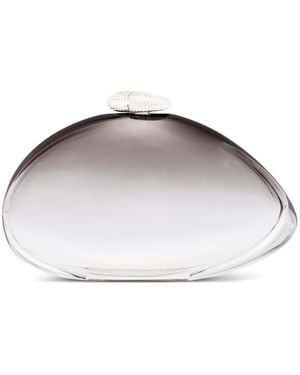 Benedetta Bruzziches Verzierte Bubble Clutch - Weiß