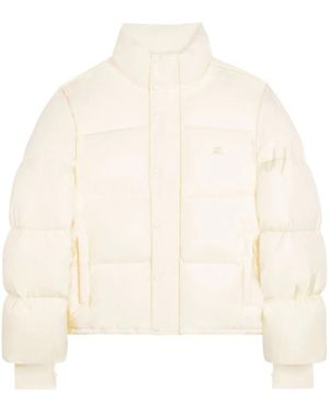 Courreges キルティング パデッドジャケット - ナチュラル