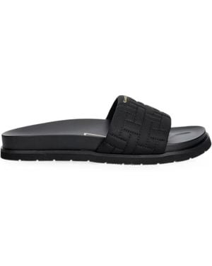 GANT Quilted-Strap Slides - White