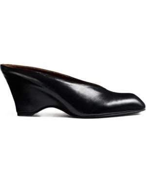 KHAITE Colt Wedge Mule 75 - Black