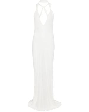 Ludovic de Saint Sernin Carrie Maxi Dress - White