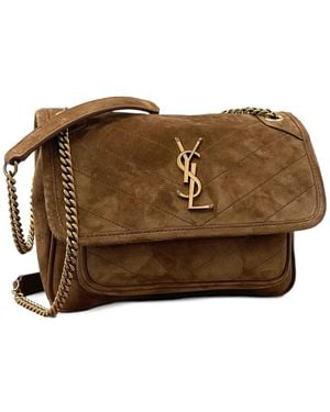 Saint Laurent Niki Medium Shoulder Bag - Brown