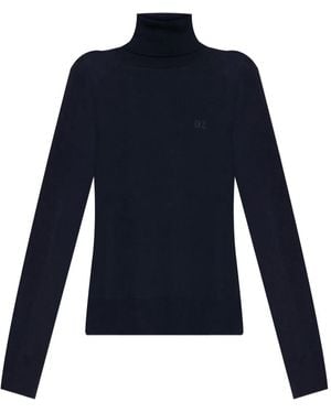 DSquared² Logo-Detail Turtleneck Jumper - Blue
