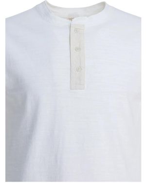 Buzz Rickson's Cotton Henley T-Shirt - White