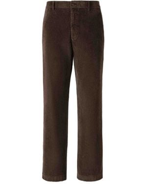 Berwich Corduroy Pocket Trousers - Brown