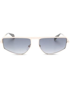 Moschino Rectangle-Frame Sunglasses - White