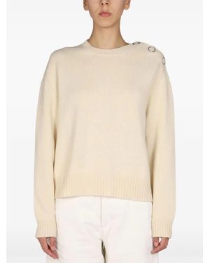 Jil Sander ボタンディテール セーター - ナチュラル