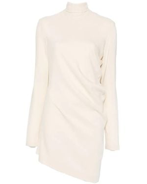 TOTEME High-Neck Twist Blouse - White