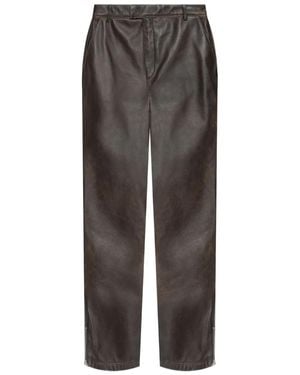 Represent Leather Trousers - ブラウン