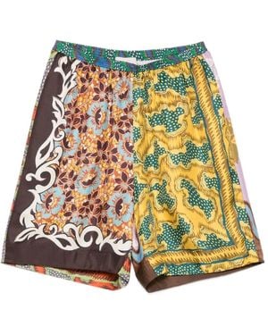 ALÉMAIS Bermudas Arnie Con Estampado Gráfico - Rojo