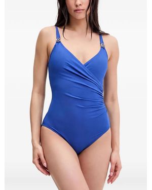 MICHAEL Michael Kors Bañador Ajustable Con Placa Del Logo - Azul