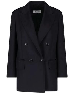 Max Mara Double-Breasted Jacket - Black