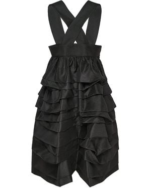 Comme des Garçons Tiered Ruffled Jumpsuit - Black