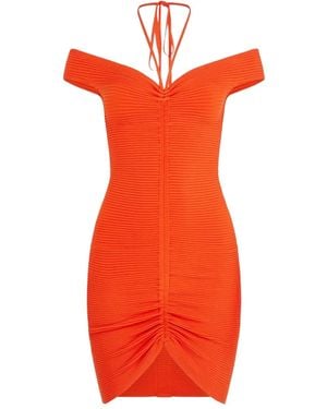 David Koma Robe À Épaule Dénudées - Orange