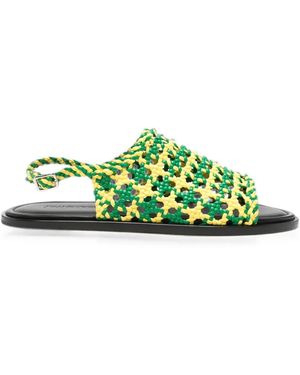 JW Anderson Slingback Sandals - Green