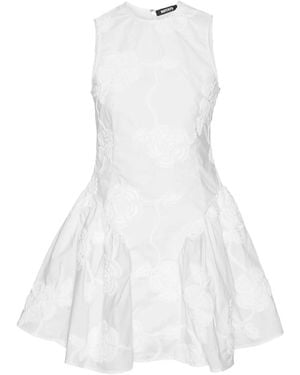 ROTATE BIRGER CHRISTENSEN Floral-Embellished Mini Dress - White